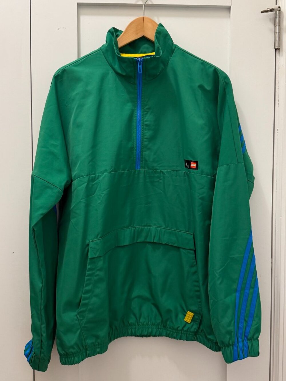 NWT Adidas x LEGO Green Anorak Windbreaker Jacket